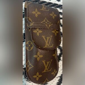 Vintage LOUIS VUITTON Monogram Etui a Lunettes Rabat Glass Case